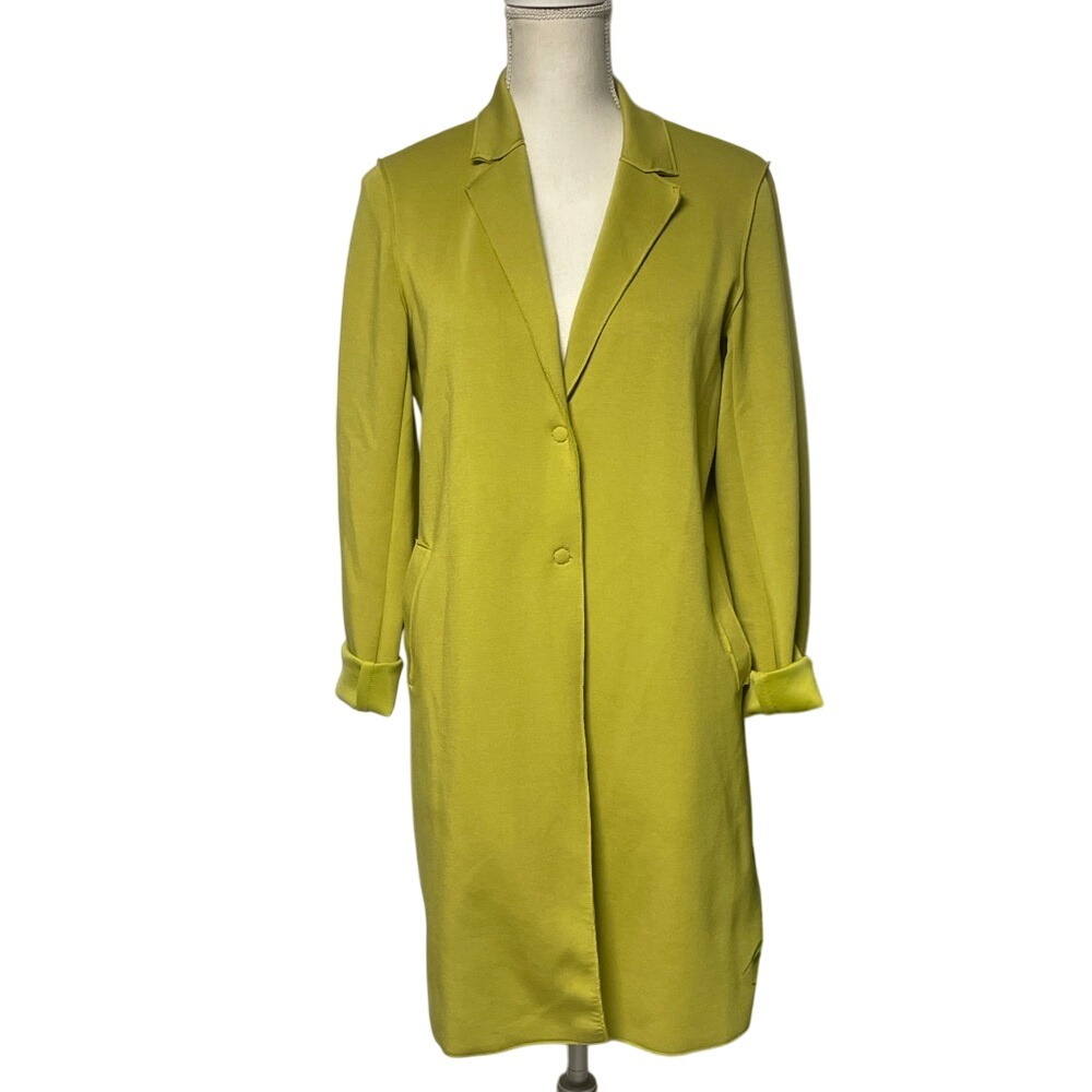 Carolina‎ Belle Montreal Green Long Blazer Jacket Women's Medium